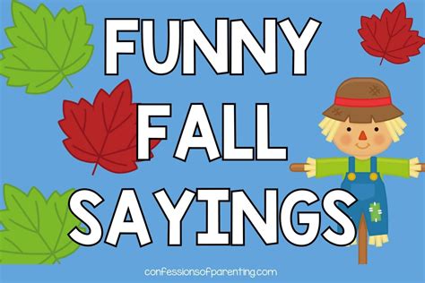 funny fall sayings